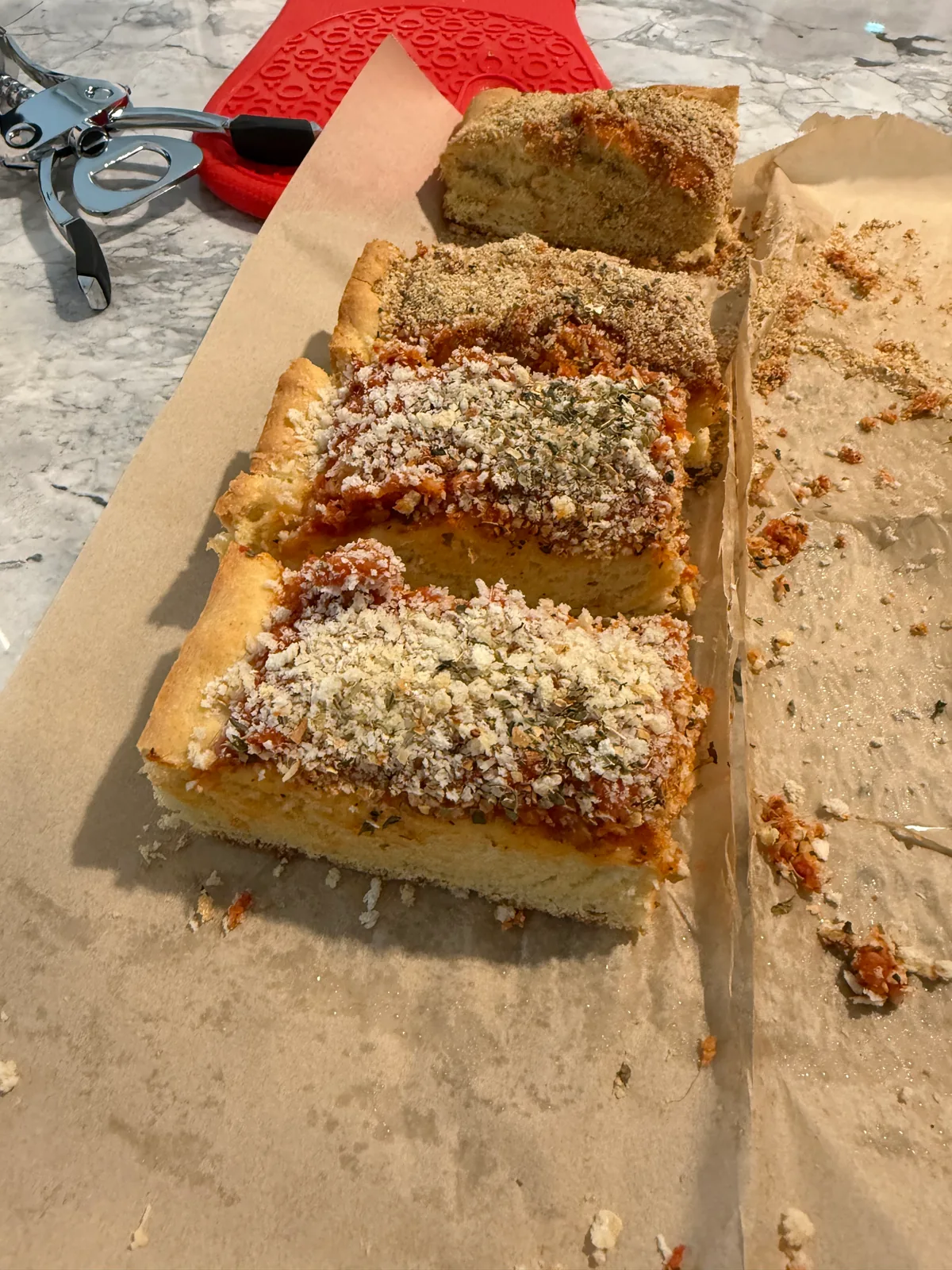 Slices of sfincione